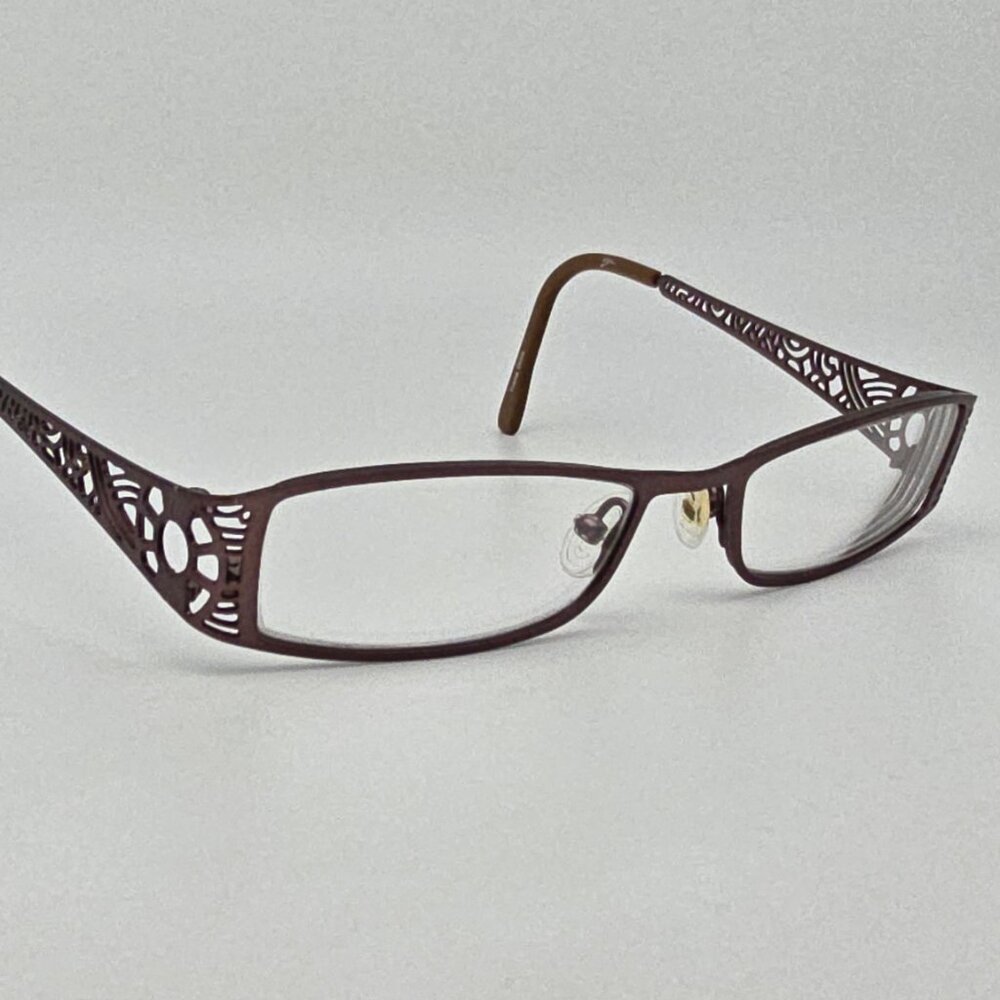 Salsa SA902 Brown Rectangular Eyeglasses Frame 50… - image 6